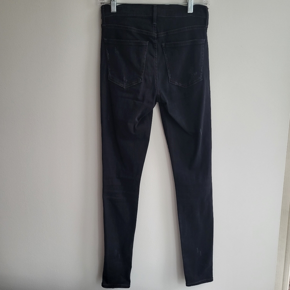 Citizens of Humanity Distressed High Rise Rocket Crop Jeans Size 26 - Picture 10 of 12
